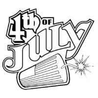 4th of July Coloring Page 4th of July Coloring Page