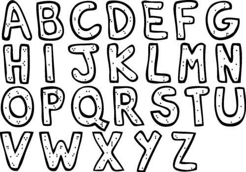 A Z Alphabet Coloring Pages