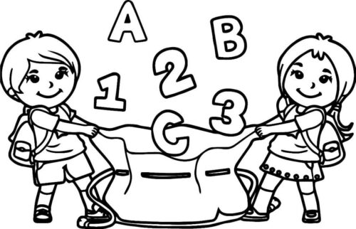 Abc 123 Coloring Page
