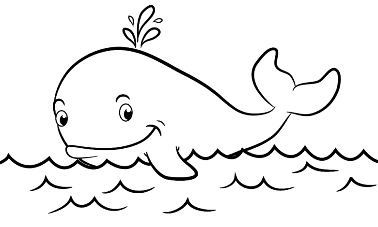 Animal Whale Coloring Page