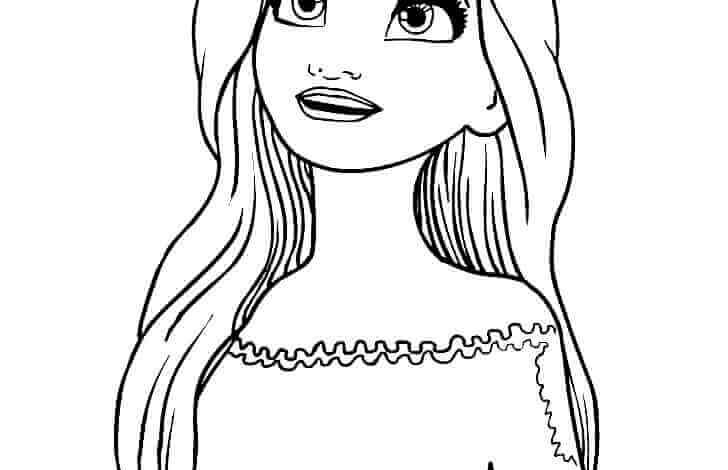 Anna Elsa Coloring Page for Girls