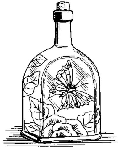 Antic Bottle Coloring Page