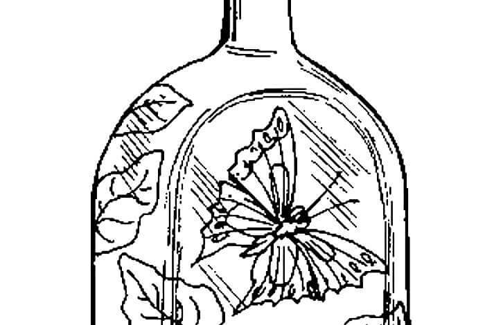 Antic Bottle Coloring Page