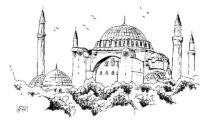 Architecture Aya Sofya Coloring Page