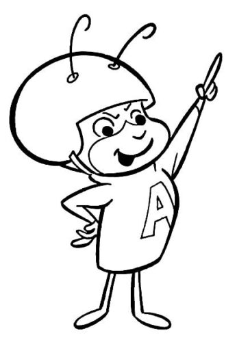 Atom Ant Coloring Page