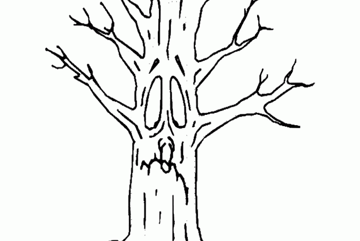 Autumn Tree Coloring Page