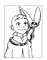 Avatar Cartoon Coloring Page