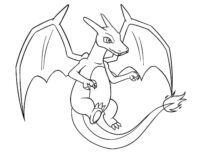 Baby Charizard Pokemon Coloring Page