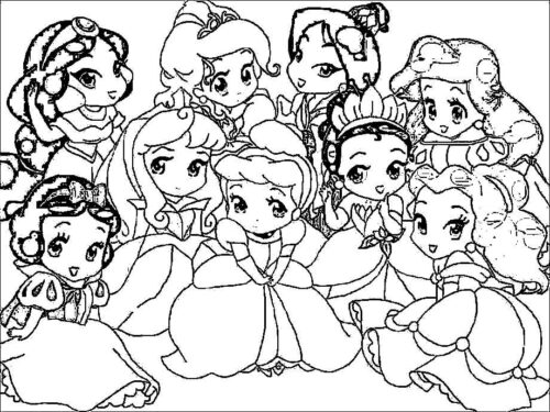 Baby Princess Coloring Page