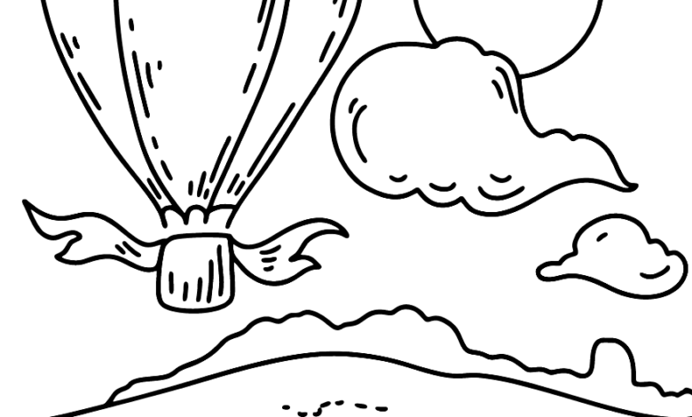 Balloon Coloring Page