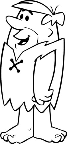 Barney Rubble Coloring Page