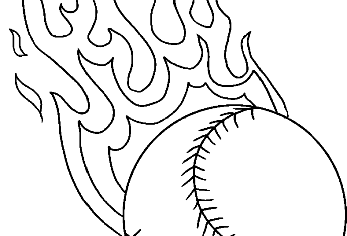 Baseball Ball Coloring Page