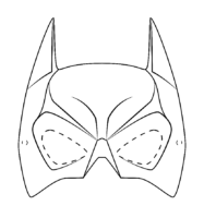 Batman Mask Coloring Page