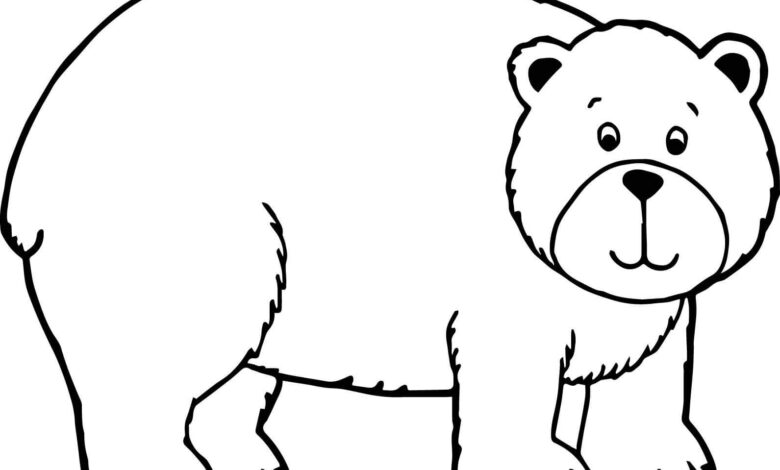 Bear Coloring Page