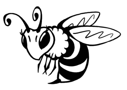 Beautiful Bee Coloring Page