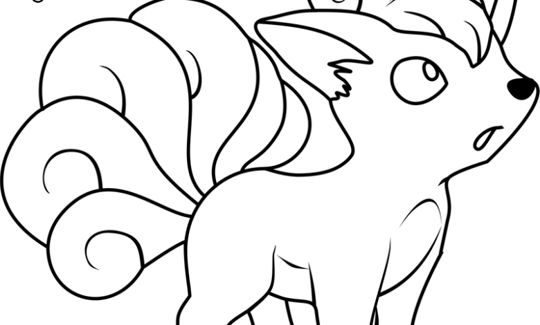 Brock'un Vulpix'i, Güzel Pokemon Boyama Sayfası | Ausmalbilder