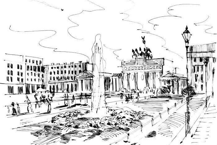 Berlin City Coloring Page