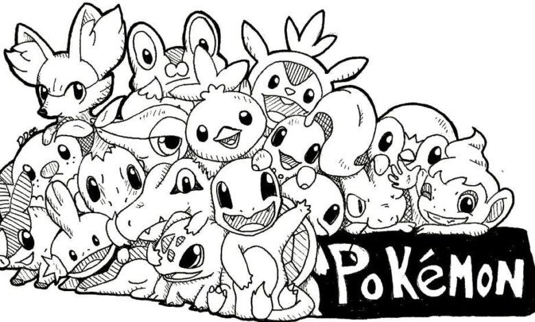 Best Pokemon Drawing Coloring Page