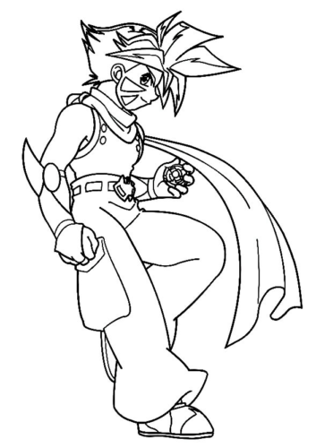 Beyblade Kai Coloring Page