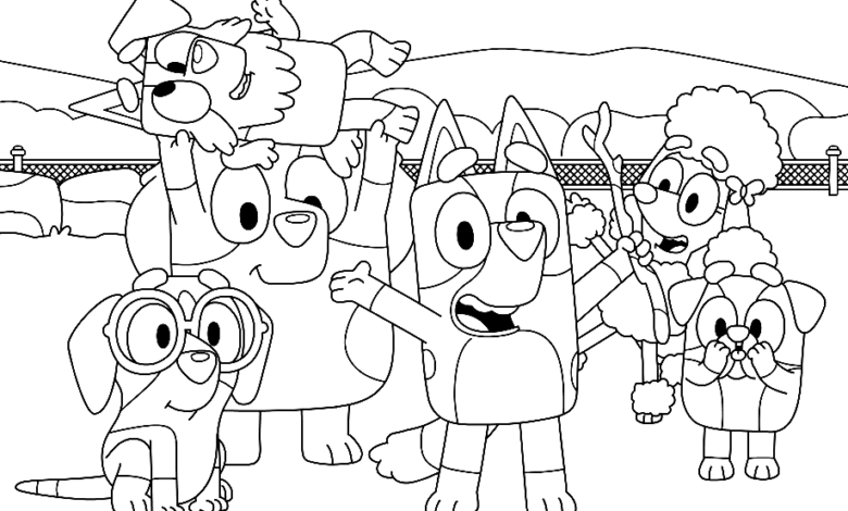 Bluey Coloring Pages