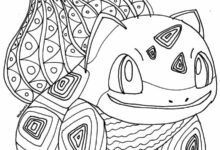 Bulbasaur Mandala Pokemon Coloring Page
