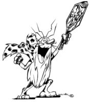 Captain Caveman Coloring Page