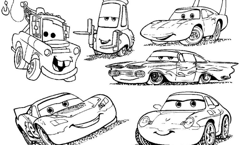 Cars Coloring Page