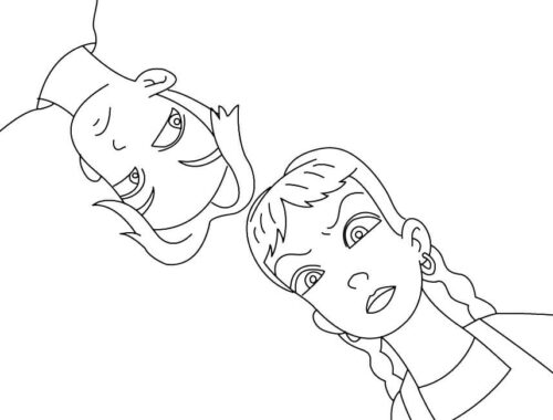 Cartoon Jumanji Coloring Page