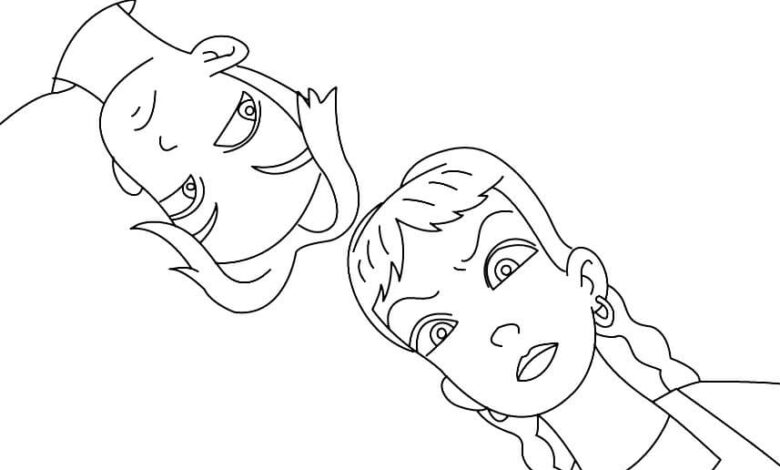 Cartoon Jumanji Coloring Page