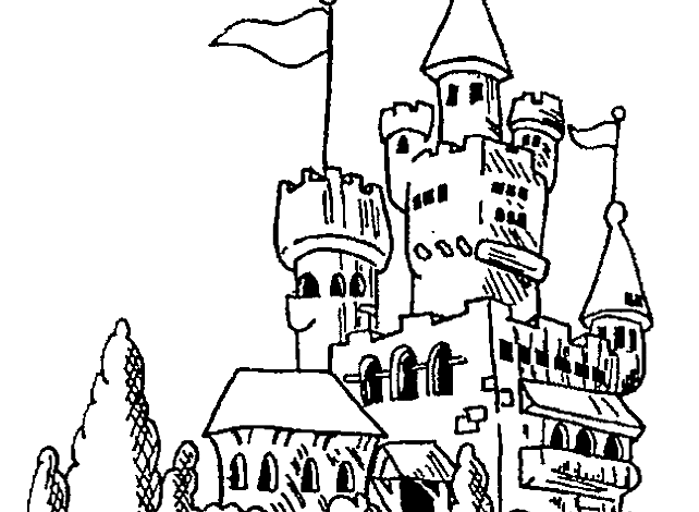 Castle Coloring Page