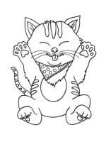Cat Printable Coloring Page