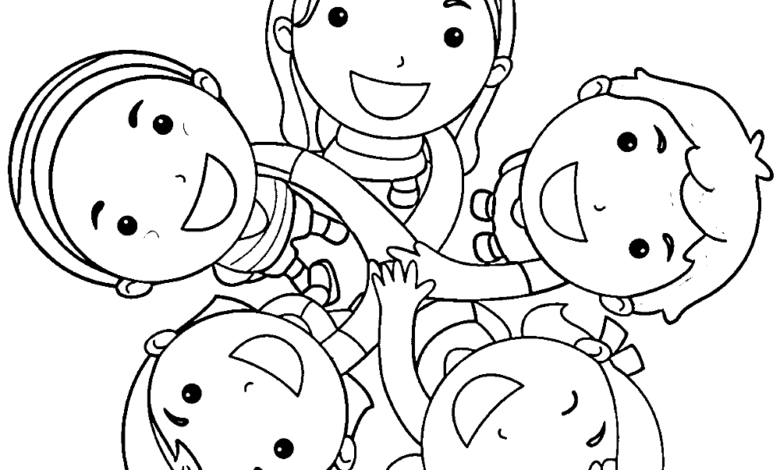 Children Toddler Coloring Page