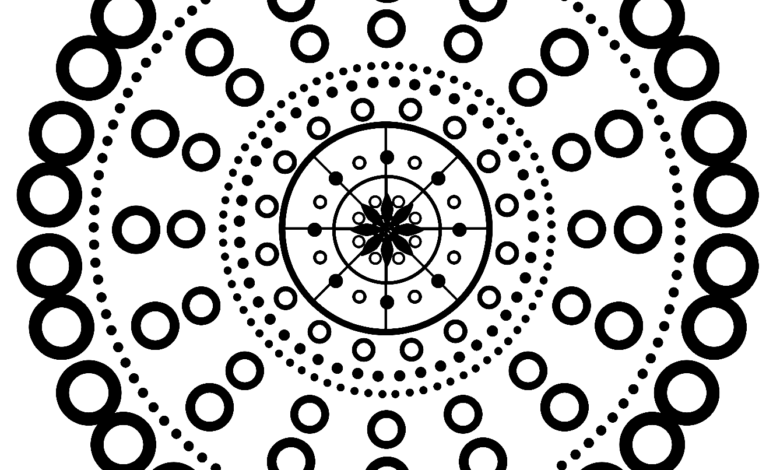 Circles Mandala Coloring Page