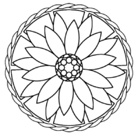 Circular Mandala Coloring Page