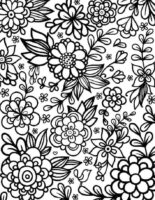 Colorful Flower Beautiful Nature Coloring Page