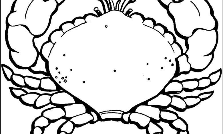 Crab Coloring Page
