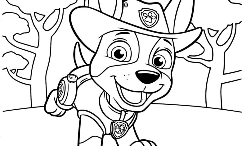 Cute Paw Patrol Coloring Pages