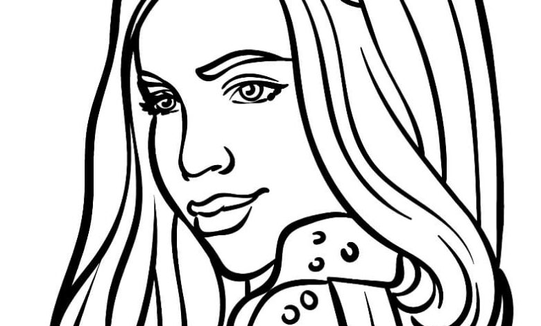 Descendants Coloring Page