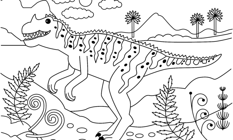 Dinosaur Coloring Page