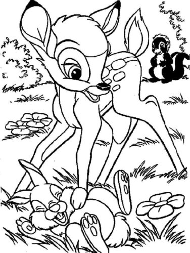Disney Bambi Coloring Page » Turkau