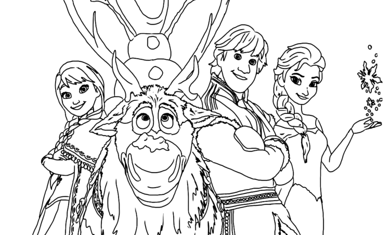 Disney Frozen Coloring Page