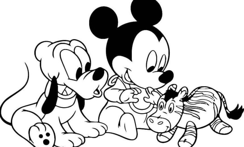 Disney Mickey Mouse Coloring Page