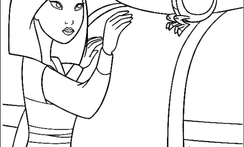 Disney Mulan Coloring Page