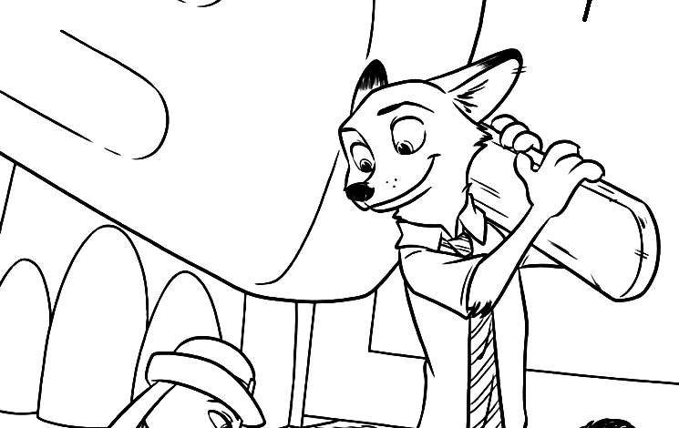 Disney Zootopia Coloring Page