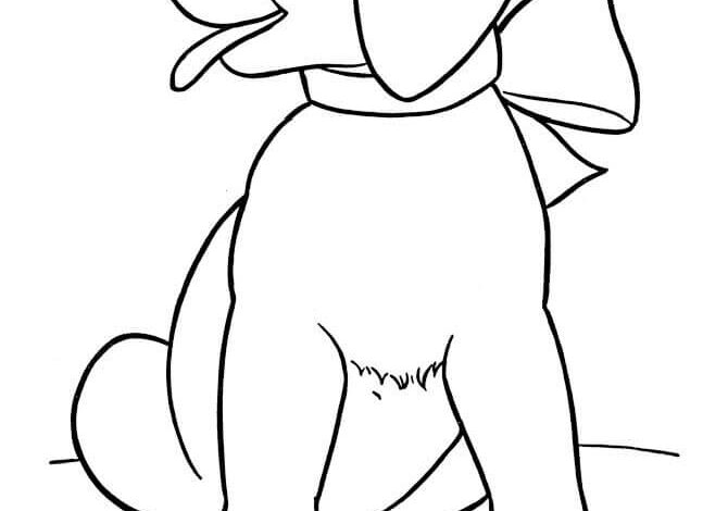 Dog Coloring Page