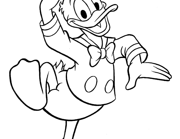 Donald Duck Coloring Page