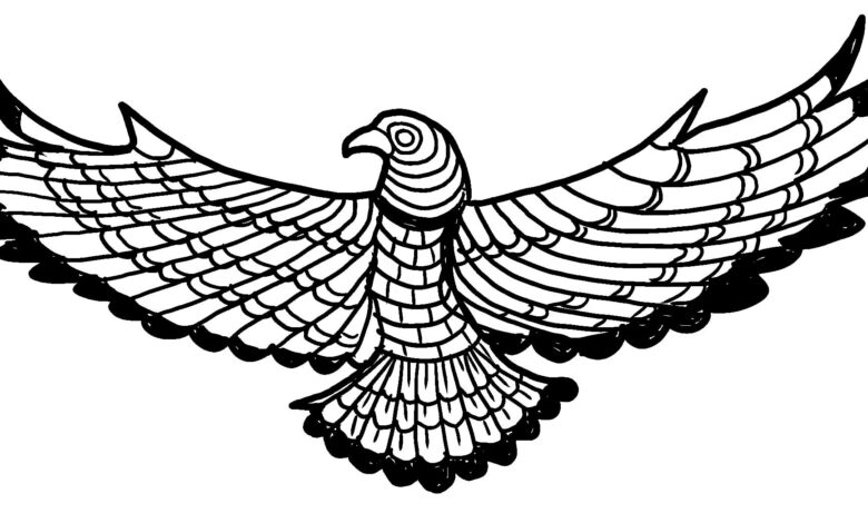 Eagle Mandala Coloring Page