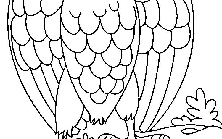 Eagle Stone Coloring Page