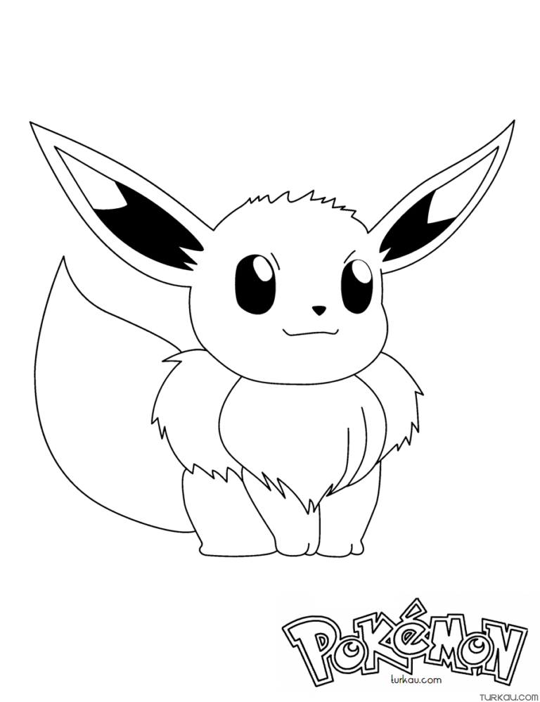 Eevee Coloring Page Pokemon » Turkau