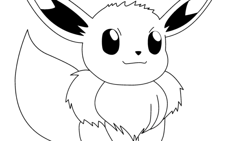 Eevee Pokemon Coloring Page